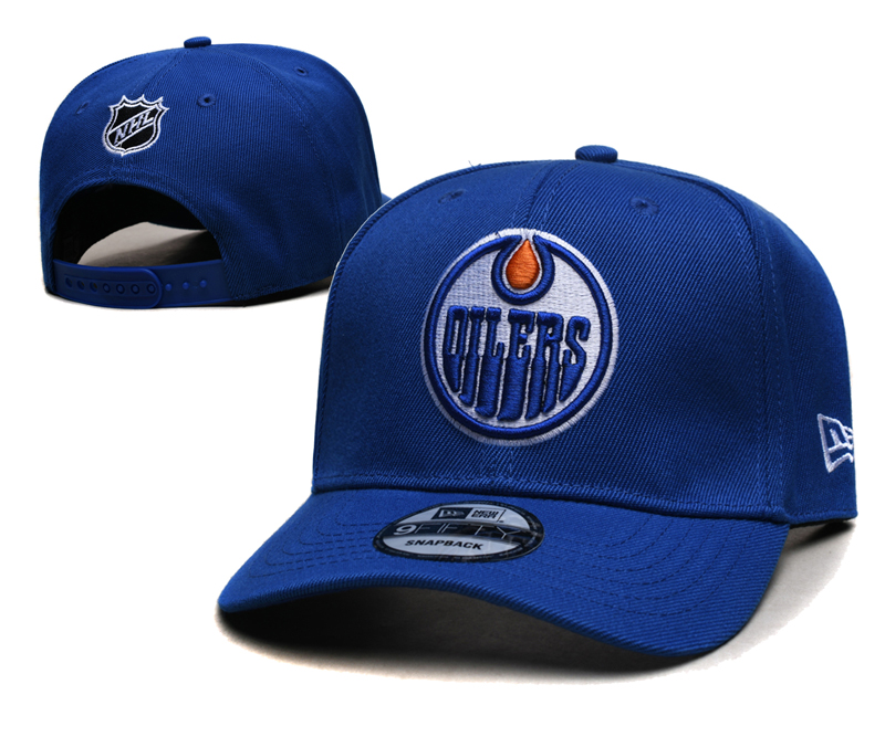 Men 2025 NHL Edmonton Oilers blue hat